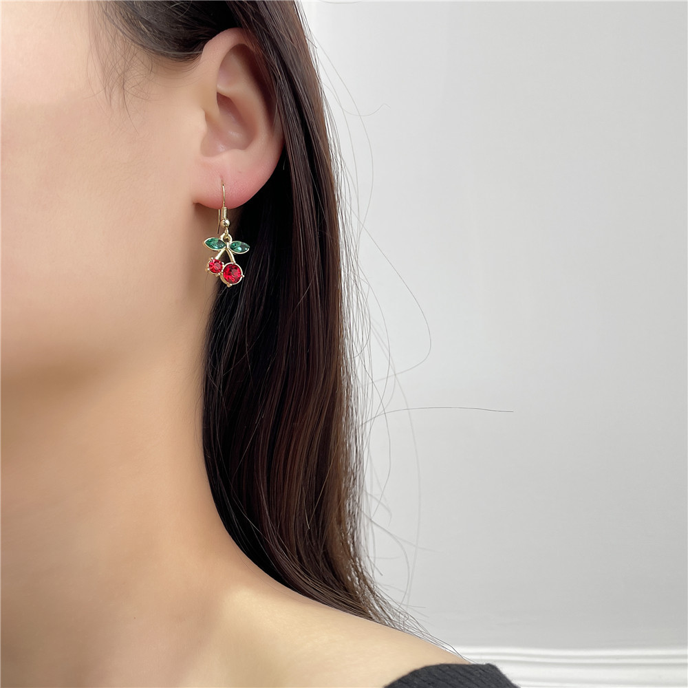 Fashion New Cartoon Oil Dripping Animal Fruit Alloy Earrings display picture 2