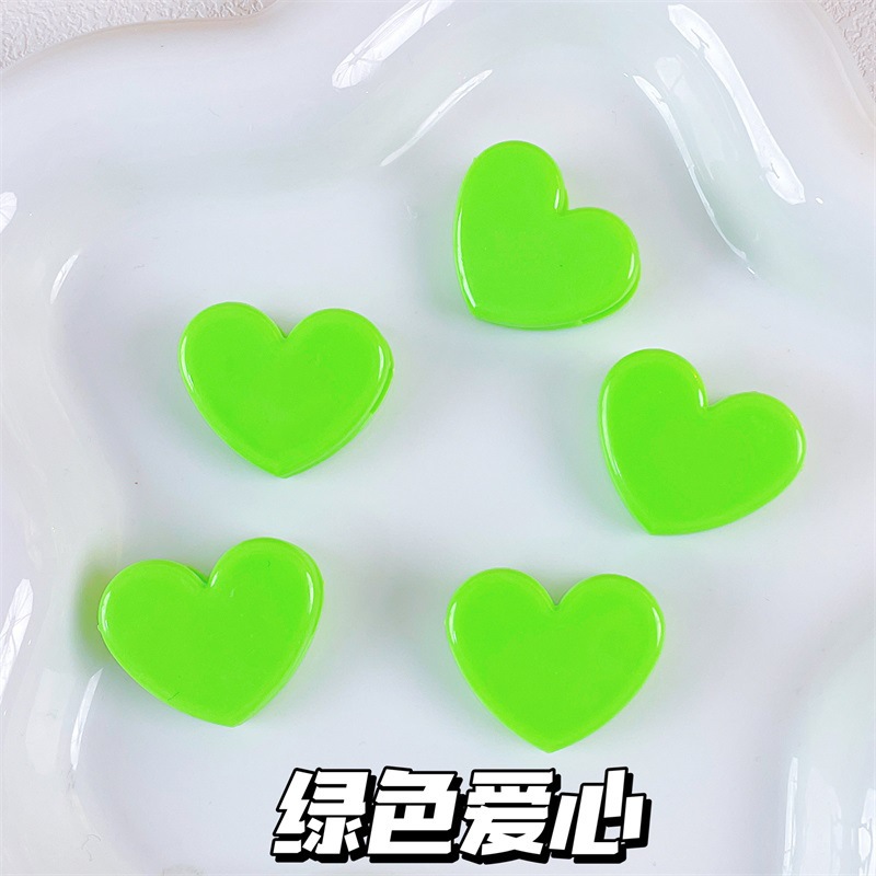 단색 녹색 사랑 클립