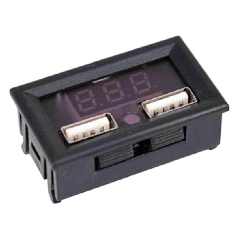 12 В 24 В до 5 В понижающий модуль двойной USB-зарядка автомобильный источник питания автомобильный аккумулятор измеритель напряжения