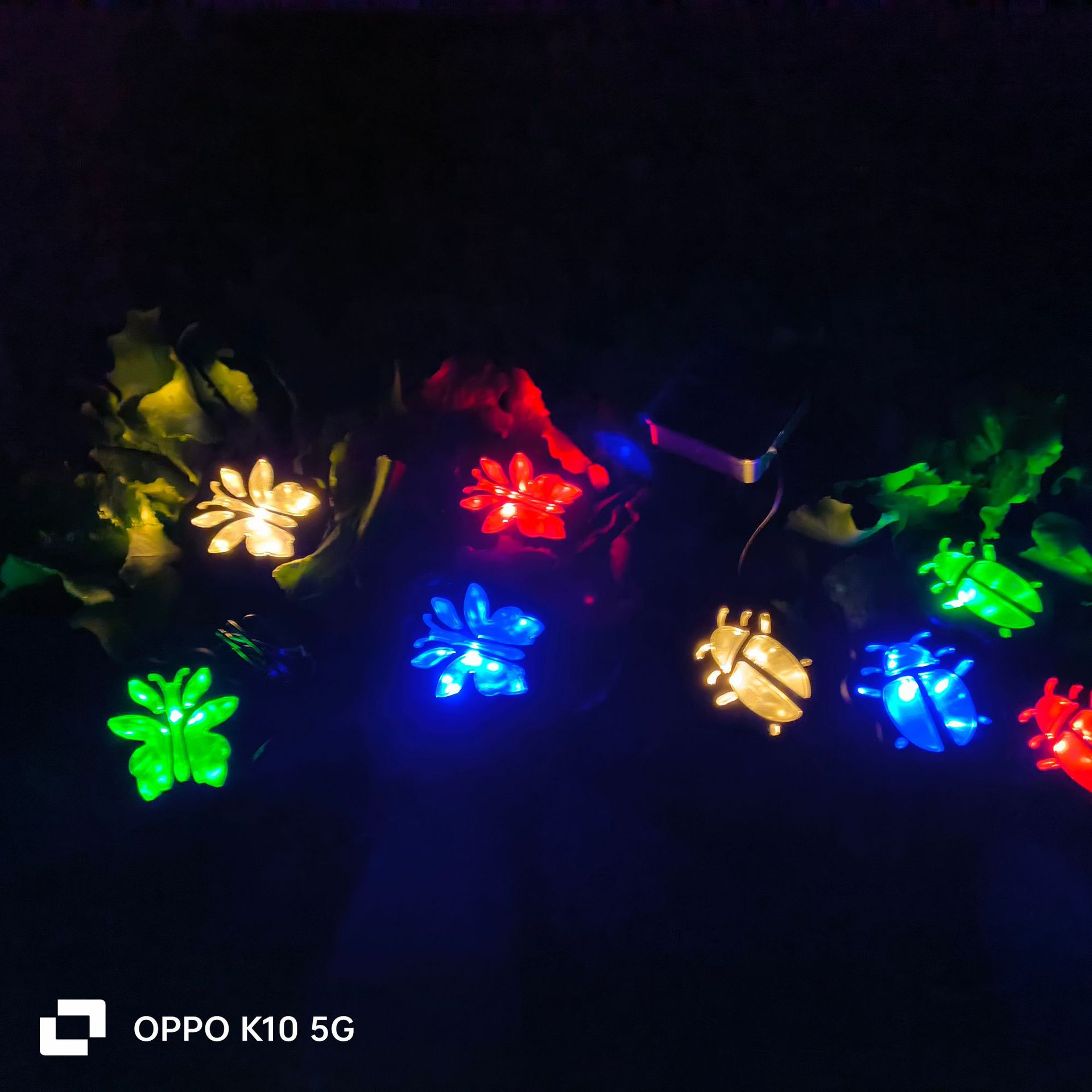 (컬러 조명) 태양광 1구 4등 나비 정원등