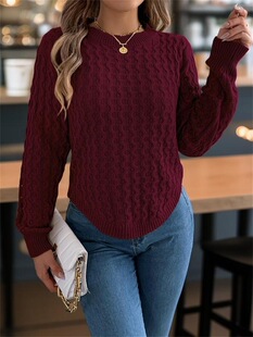 W 61227 Twisted Sleeve Sweater �黨��ë�� ���R�d�羳�W��