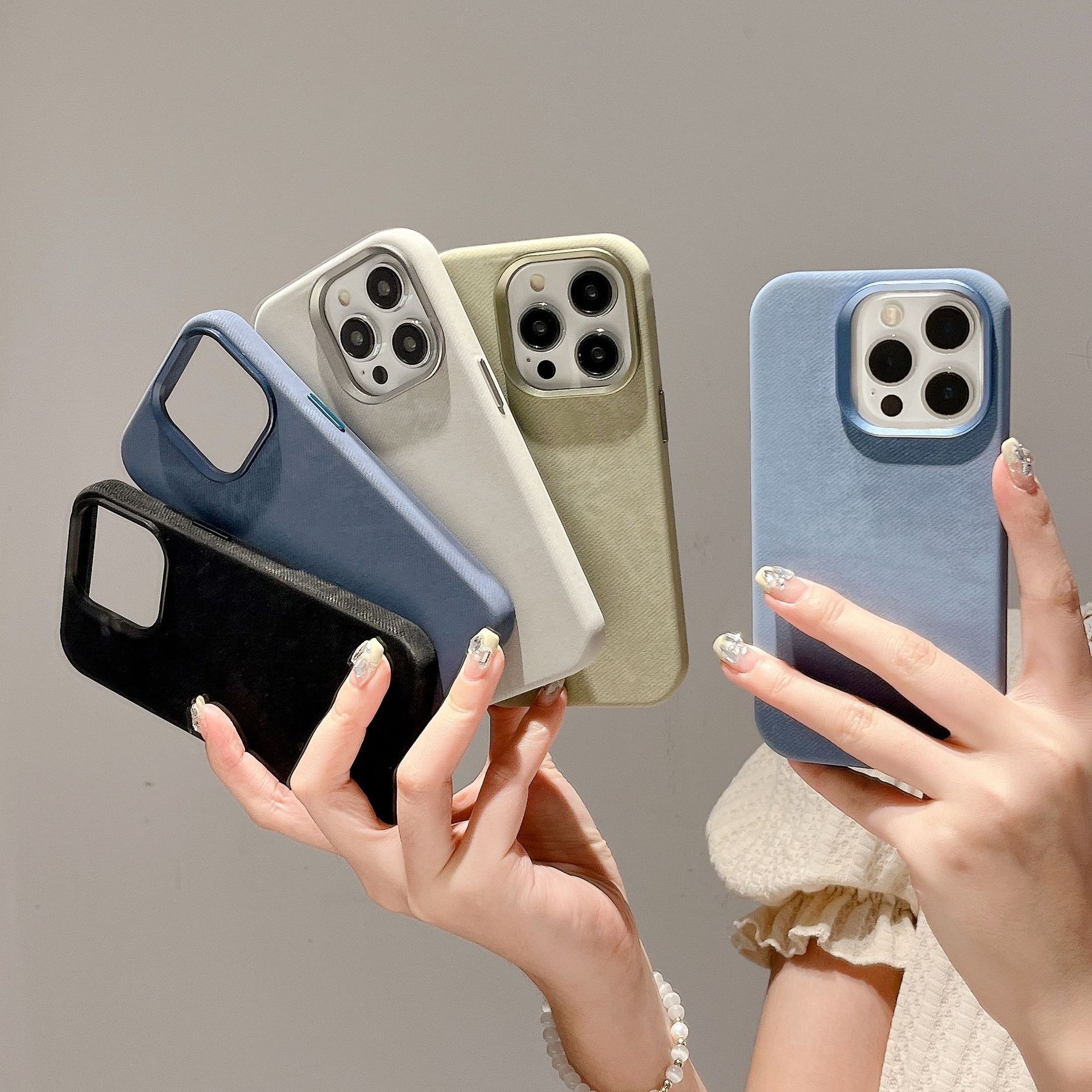 Magnetische Flanell Handyhülle Für Iphone 17 Pro Max Schutzhülle_voghion.com