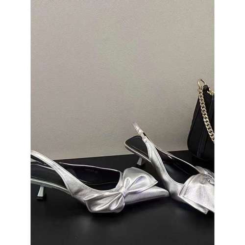 Minimalist design pointed-toe backless women's sandals, 2025 spring new versatile high-heeled single shoes for women