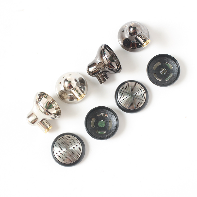 Flat Headphone Shell 14.8mm Speaker Steel Mesh Cover DIY Headphone Pure Copper Metal Shell Headphone Accessories Assembly
