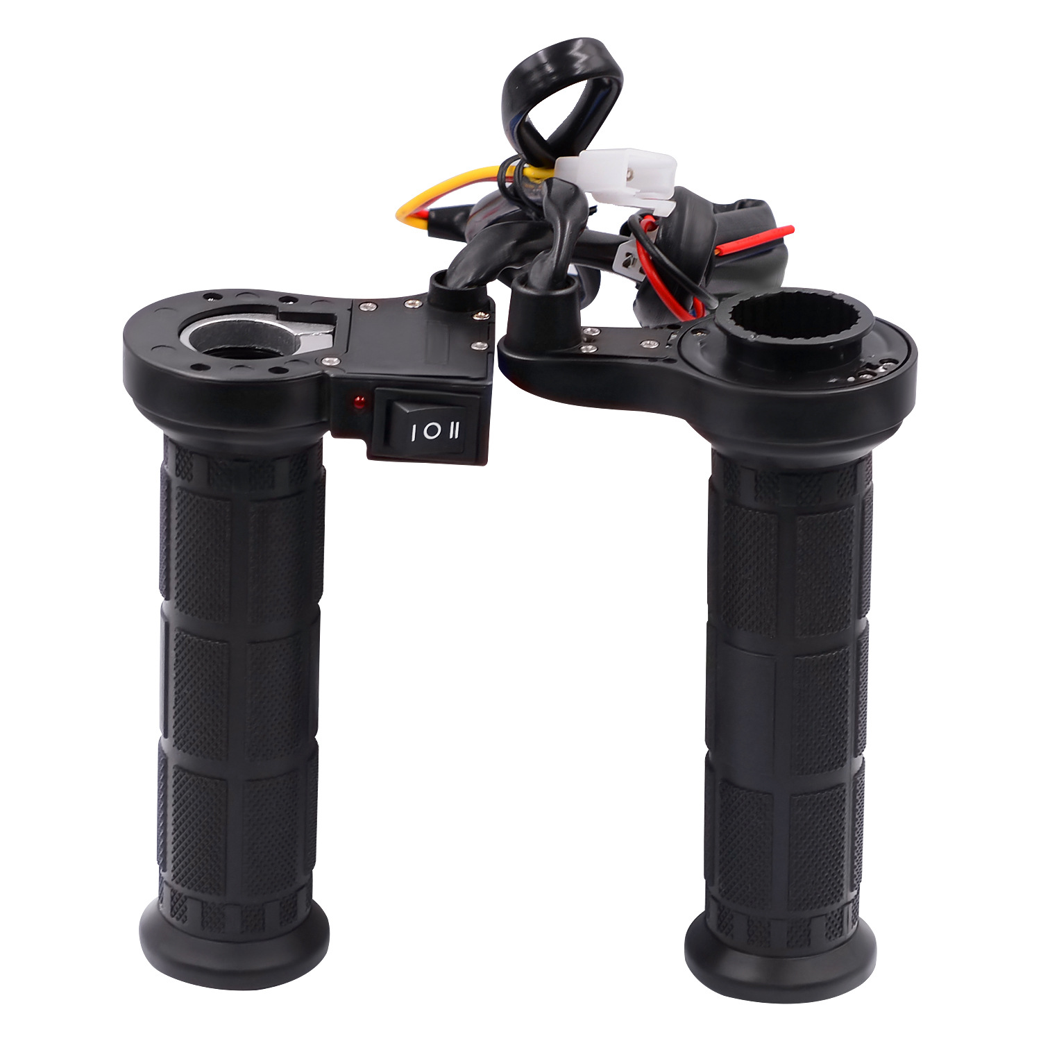 Universal electric heated handlebars for winter motorcycles, 12V modified heated scooter handlebars, black handlebars, best-selling cross-border product