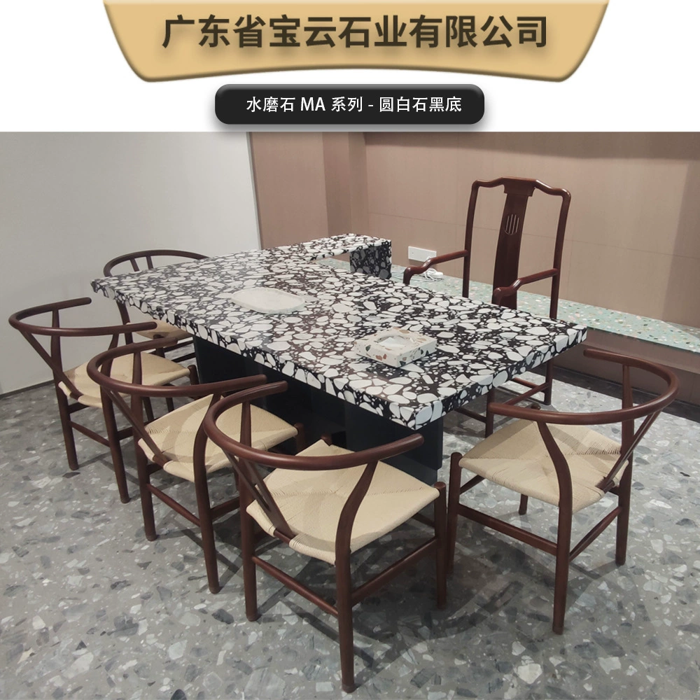 Заводская настройка цветного искусственного мраморного терраццо обеденного стола, столешницы из камня, круглого журнального столика, обеденного стола, витрины