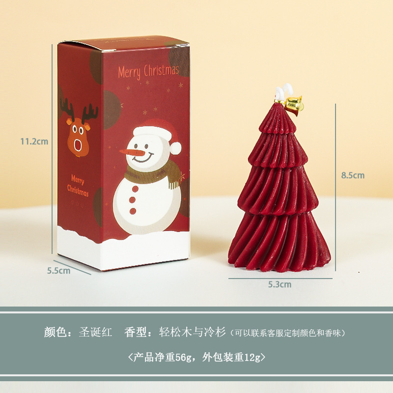新品スパイラルクリスマスツリーアロマキャンドル高級感クリスマスお土産isクリエイティブホーム置物クリスマスプレゼント|undefined