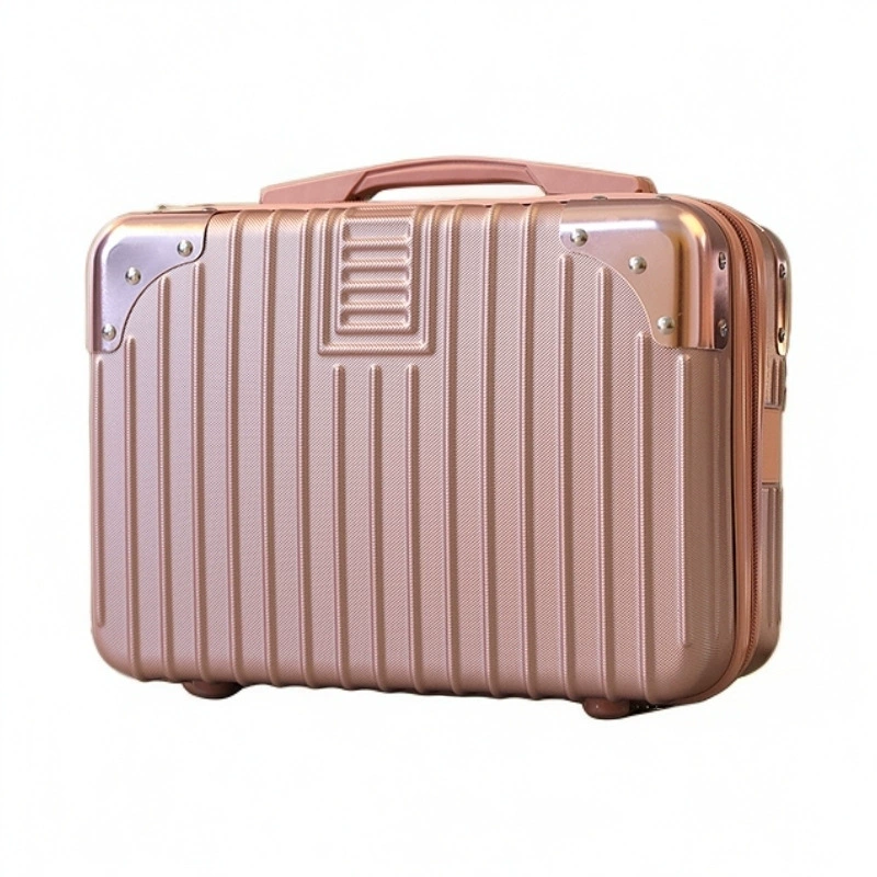 Mini Handheld Suitcase Makeup Box, 14″ & 16″, Lightweight Password Lock, Multi-Color