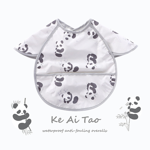 Baby bibs, autumn and winter waterproof children's coveralls, anti-fouling and anti-slobber towels, newborn anti-vomiting aprons, eating pockets