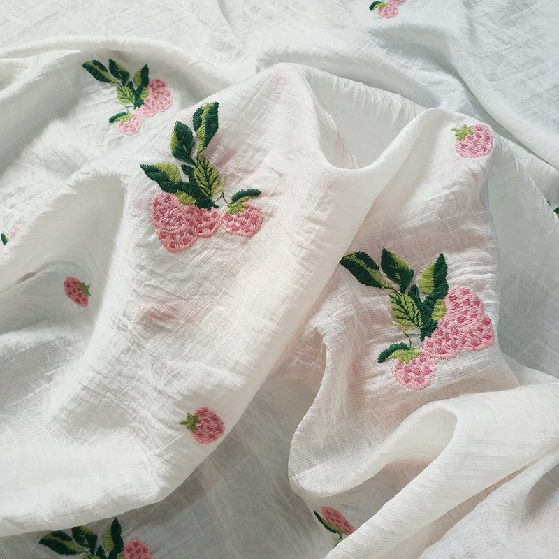 Lace Embroidery Clothing Designer Fabric New Summer Style Floral Embroidered Fabric Lace Embroidery Clothing Designer Fabric New Summer Style Floral Embroidered Fabric