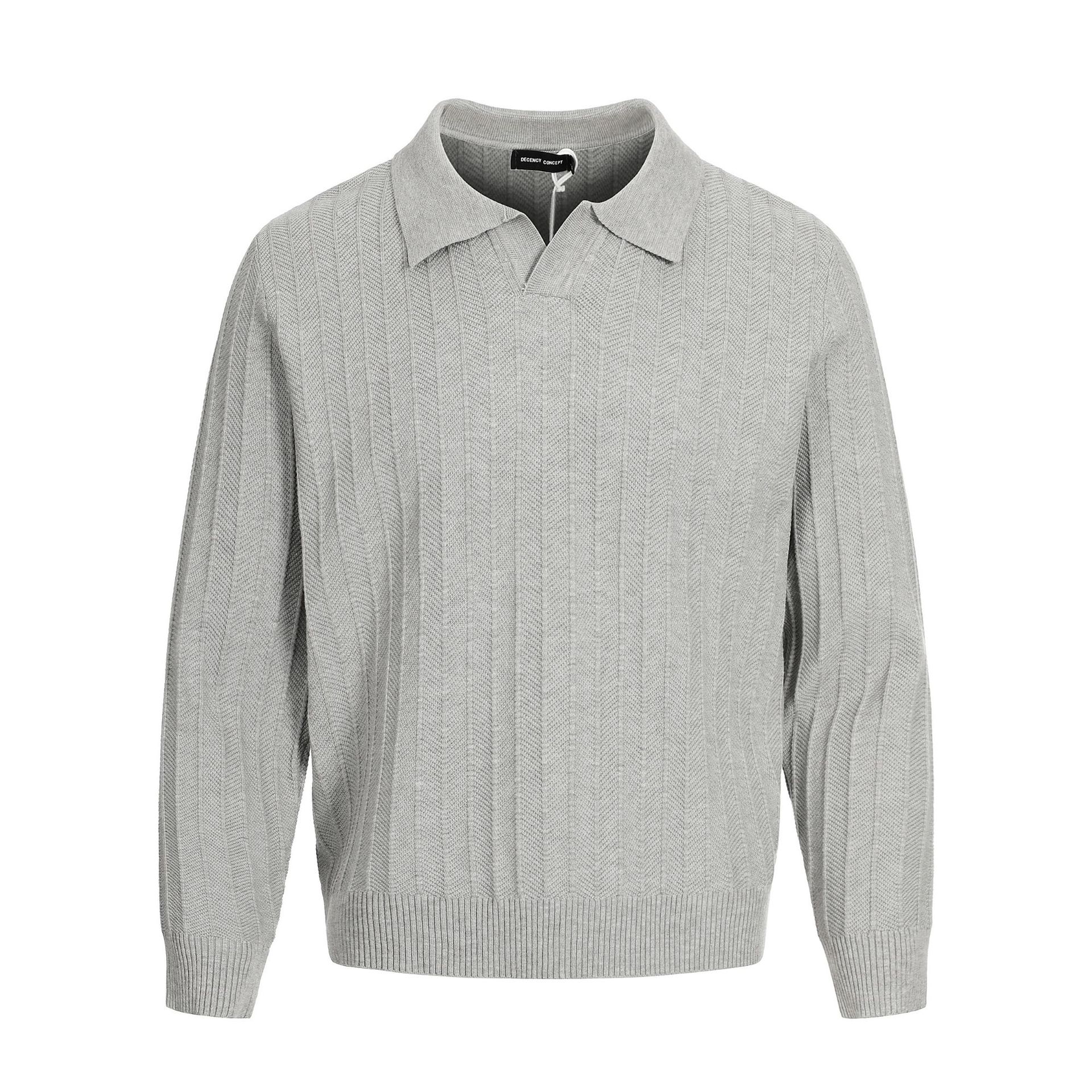 Mfy225 Trendy Street Style High-End Old Money Style Sweater for Everyday Wear, Lazy Pure Color Design Men's Knitwear