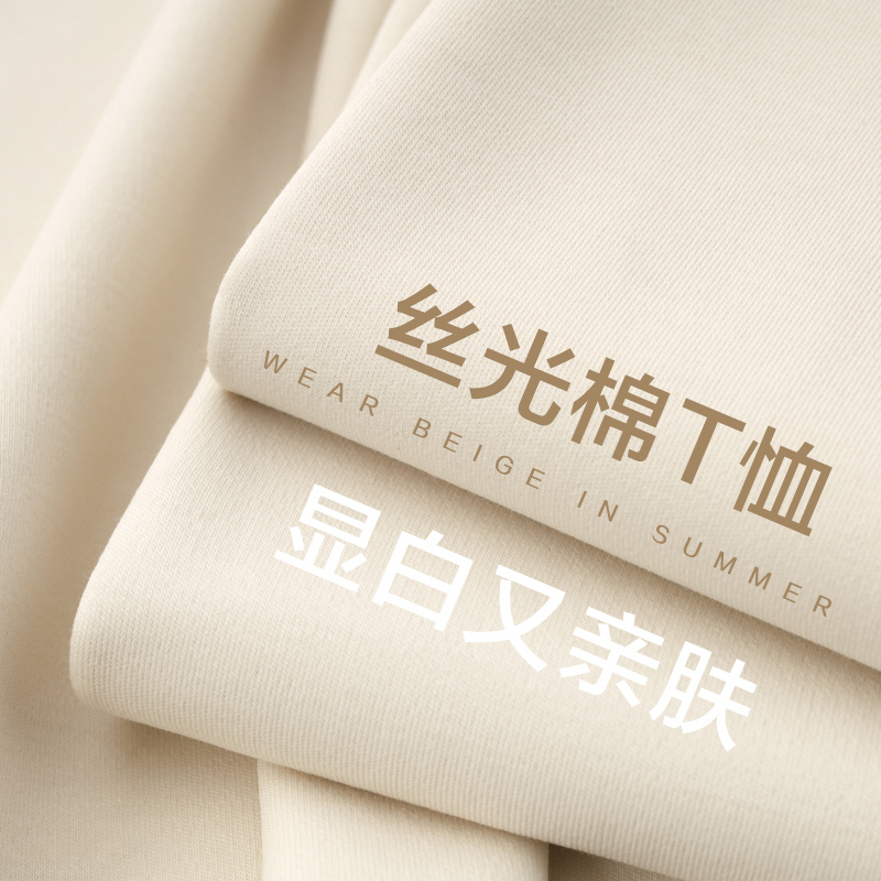 Customized Liquid Ammonia Cotton T-Shirt, High-Quality Mercerized Cotton Short-Sleeve Unisex 2026 New Model Ice Silk T-Shirt Summer Top with Print Customized Liquid Ammonia Cotton T-Shirt, High-Quality Mercerized Cotton Short-Sleeve Unisex 2026 New Model Ice Silk T-Shirt Summer Top with Print