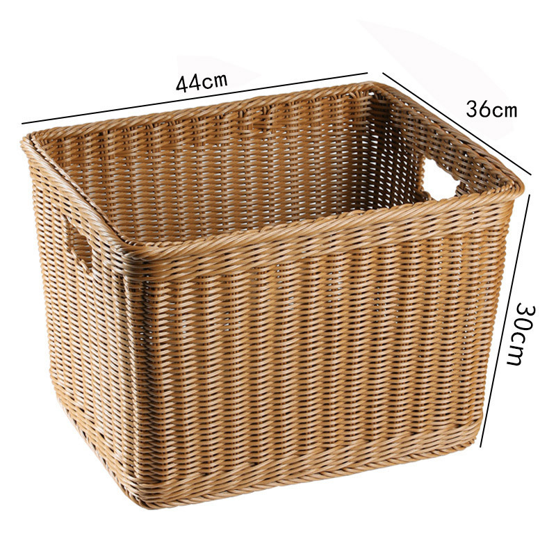 Cesta de almacenamiento de ropa sucia imitación de tela de caña hoteles residenciales toallas de baño cesta de lavandería ropa de lavandería cesta de ropa sucia