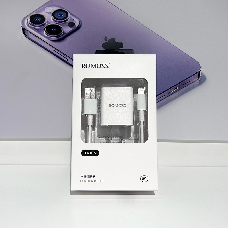 ROMOSS/ROMOSS 充電ヘッド 5V2A 急速充電ケーブル充電セット Apple QC 急速充電 10W 充電器に適しています|undefined