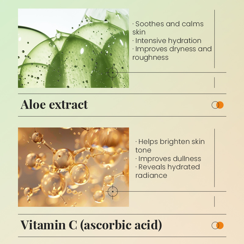 Transfronterizos KORMESIC Aloe VC series de cuidado de la piel Facial set hidratación facial relajante comercio exterior fábrica directa image 4