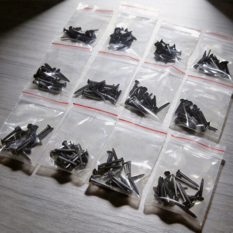 In-Stock Supply of Black Small Iron Nails, Round-Headed Leather Nails, Autumn Leather Nails, Square Shoe Nails, Sesame Nails, Shoe Repair Nails In-Stock Supply of Black Small Iron Nails, Round-Headed Leather Nails, Autumn Leather Nails, Square Shoe Nails, Sesame Nails, Shoe Repair Nails