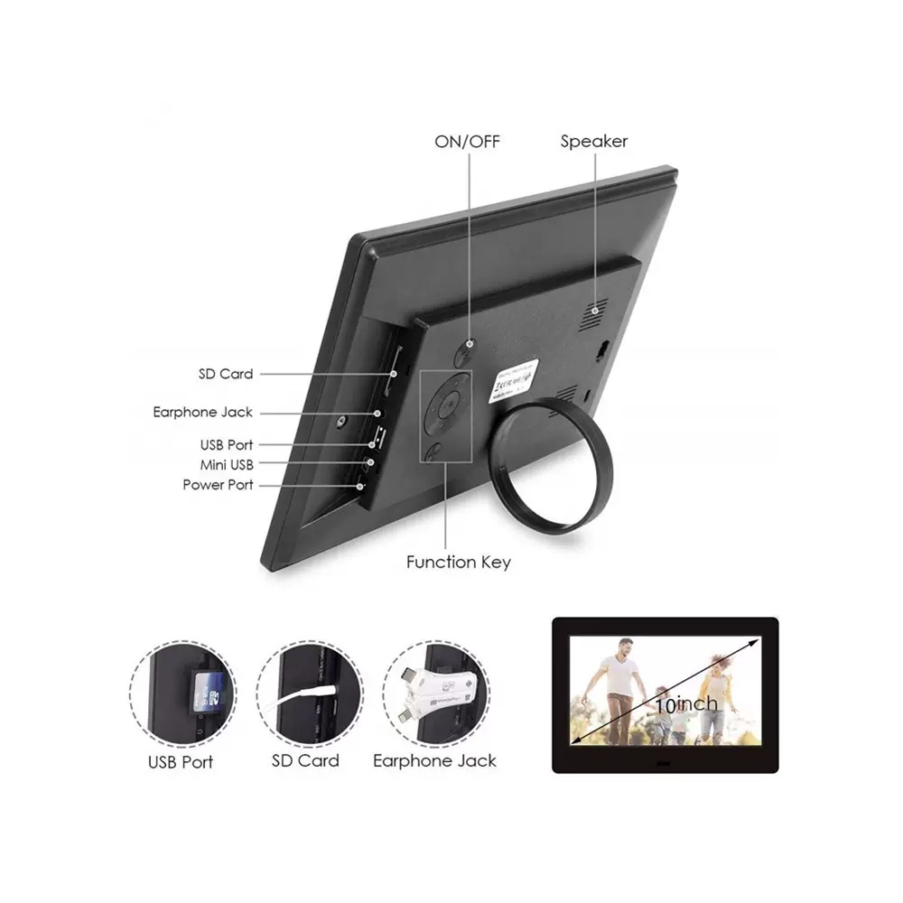 10寸1024*600壁挂展架商超專用電子相冊廣告機液晶屏广告跨境热销
