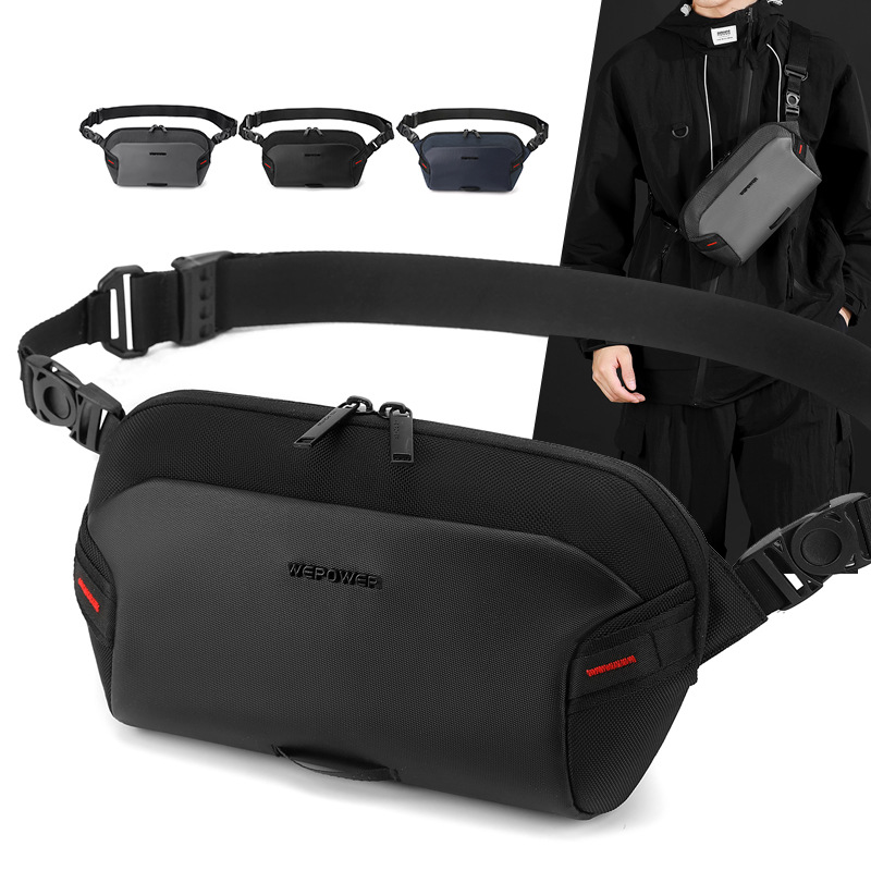 Wepower's New Trendy Brand Fashion Shoulder Crossbody Bag, Casual Travel and Commuting Waist Bag, Outdoor Portable Chest Bag