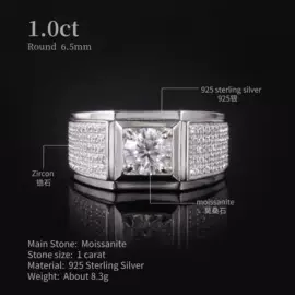 莫桑钻;K金手饰;戒指