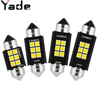 Yad автомобильный светодиодный светильник на крыше двойной заостренный 3030 6SMD подсветка canbus декодированный свет для чтения номерной прожектор