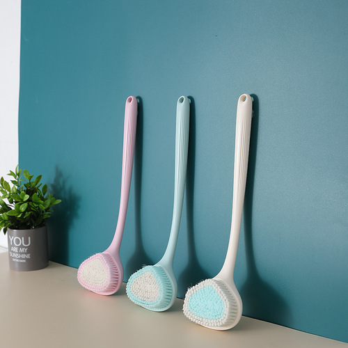 Long handle back rub bath brush, bath flower, adult mud rub, no need to ask for help, soft hair bath brush, back brush