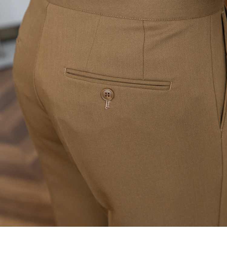 British Men's Anti-wrinkle Suit Pants - Versatile Retro Trousers_voghion.com