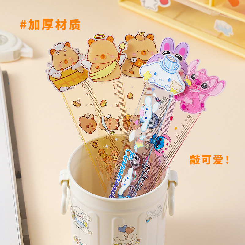 高品質透明定規 15 センチメートル漫画の形多機能プラスチック定規学生文具ギフト卸売|undefined