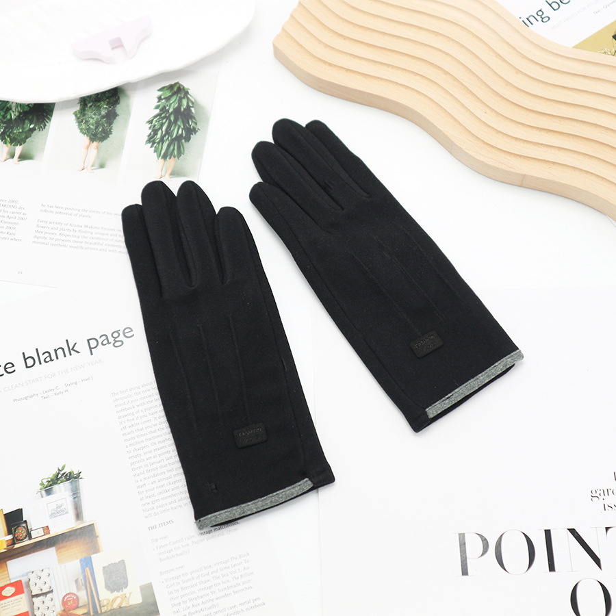 여성용 컬러 매칭 라벨 3줄 블랙