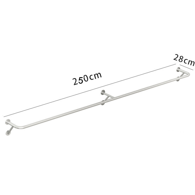 스테인레스 스틸 V 형 벽 프레임 길이 250cm-강한 하중 베어링