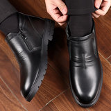 Зимняя утепленная обувь, сапоги, из натуральной кожи, большого размера (47)