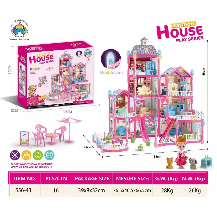 (Cross-border trading), hut, castle, villa, house, toy, constructor, DIY house, Birthday gift