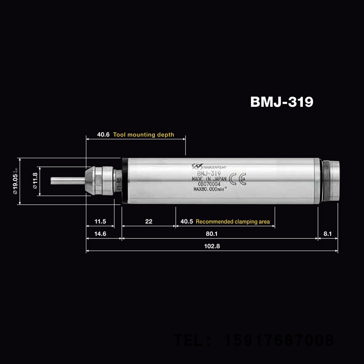 日本NAKANISHI中西电动主轴BM-319 BM-320 BM-322 BM-325
