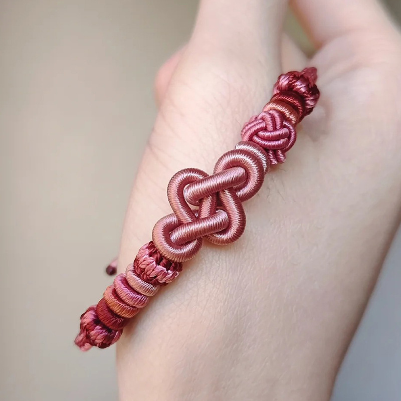 Purely Hand-Woven Chinese Fashion, Good Luck in the Year of Birth, Wealth, Ingot Knot, Red Rope Bracelet, Accessories, Good Luck Bracelet Gift
