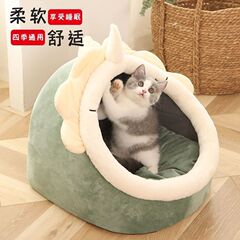 犬の巣の猫の巣の半閉鎖式の冬の保温の四季通用のテディの中で小型犬のペット用品の卸売り