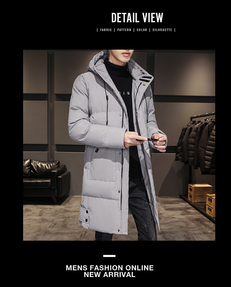 Veste d'hiver homme à capuche chaude rembourrée et doublée_voghion.com