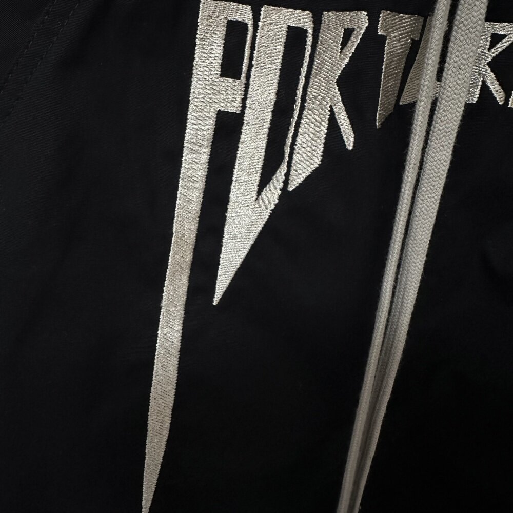 Dark Slogan Embroidered Silk Twill Wide Leg Straight Leg Loose Trousers mid Waist Long Pants Non-Stretch Care_mkmklike.com
