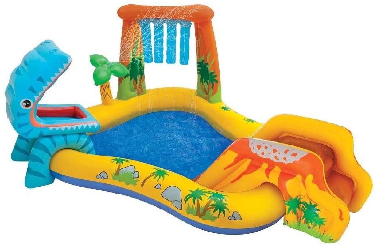 Customized Thickeneded Inflatable Swimming Pool Castle, Inflatable Ocean Ball Pool Baby Paddling Pool, Home Swimming Pool with Slide