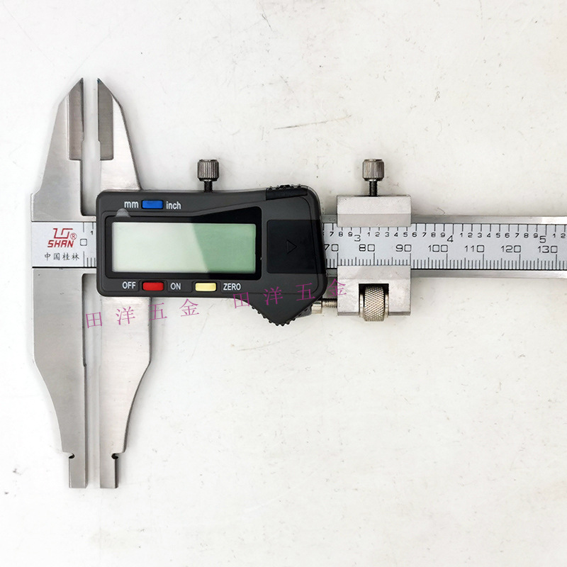 桂林桂量数显卡尺0-300mm三型加十上爪尖下爪平电子游标