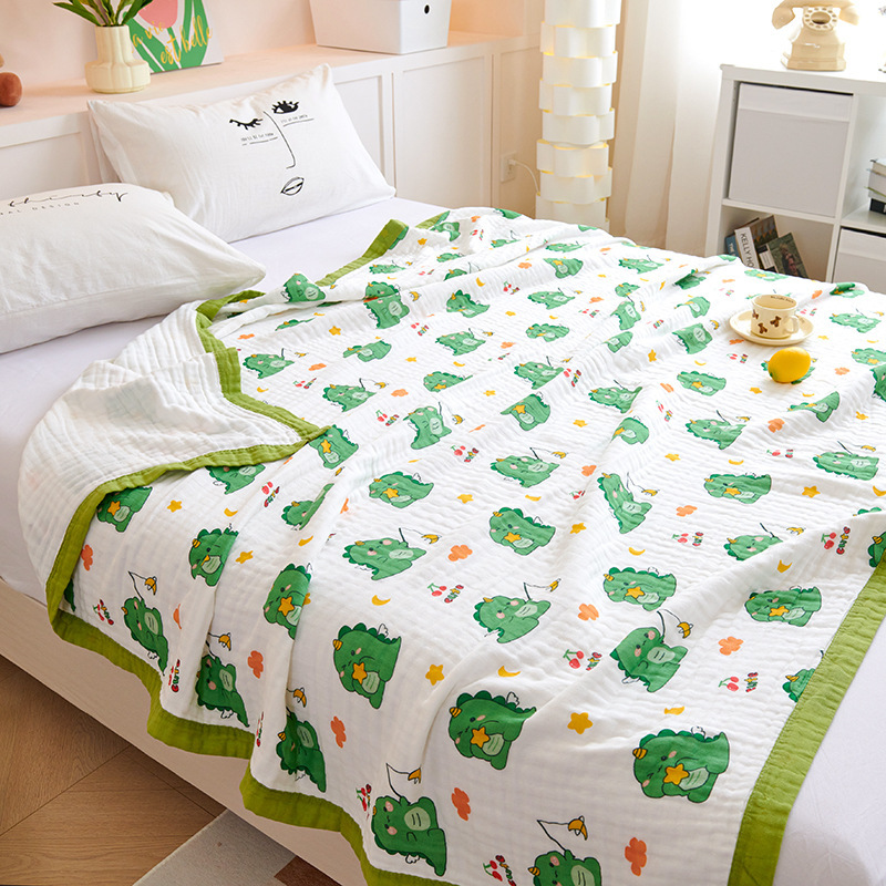 Class A Maternal and Infant Grade Baby Blanket Bath Towel Cotton Six-Layer Gauze Super Soft Summer Children's Kindergarten Thin Towel
