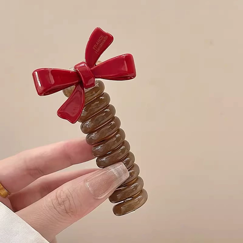 Японская волосная штучка (Hair Rope), элегантная хвостик с декоративным сердечком/бабочкой, легкий 22 г