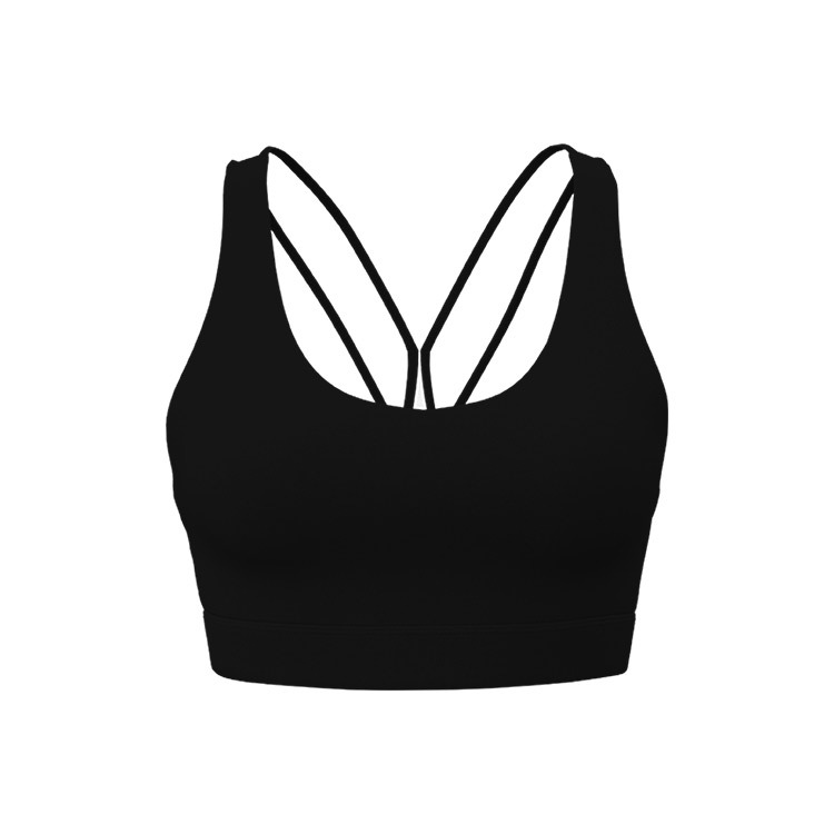 Ropa interior deportiva cruzada trasera ropa de yoga para correr a prueba de golpes para mujeres
