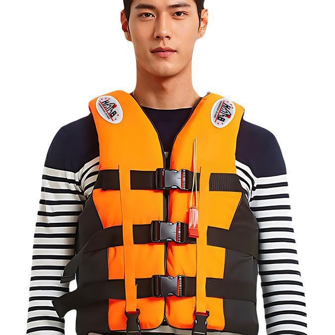 梵砂成人救生衣大浮力加厚游泳钓鱼大浮力船用便携式浮力背心成人