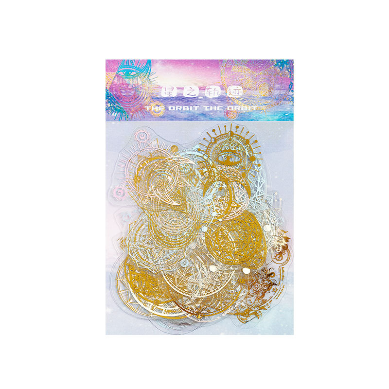 Flash sueño láser color oro etiqueta bolsa sueño mariposa mano cuenta DIY decorativo teléfono móvil Shell impermeable del animal doméstico pegatinas