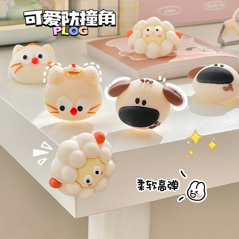 Children's Anti-collision Corner Anti-collision Corner Protector Household Table Bed Foot Right Angle Anti-collision Sticker Silicone Encapsulation Safety Protective Cover