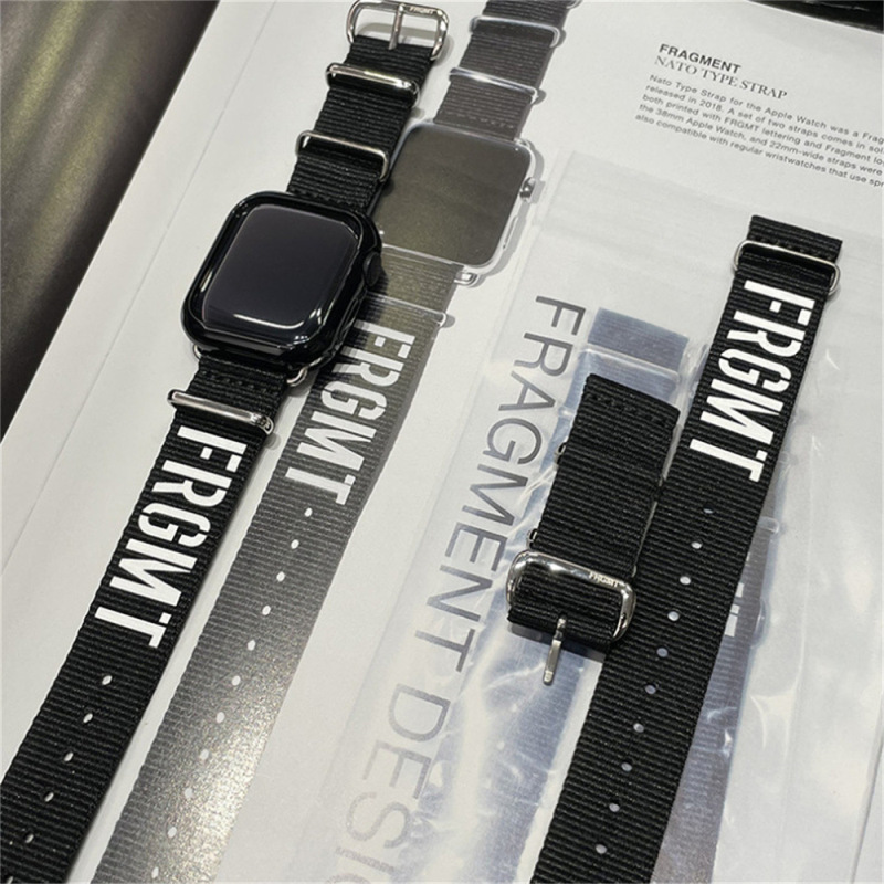 Fujiwaro same style fragment alppe Apple nylon iwatch8/7/6/Ultra/se lightning strap Fujiwaro same style fragment alppe Apple nylon iwatch8/7/6/Ultra/se lightning strap