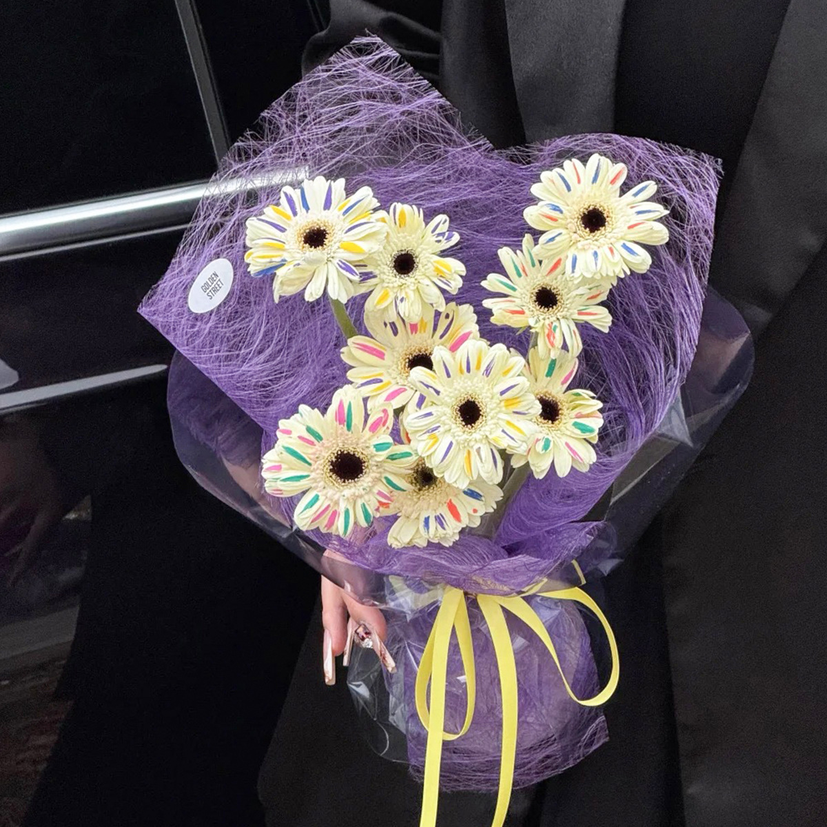 Red en línea papel de embalaje Laffey papel de arte hueco flor florista florista papel de embalaje floral en stock