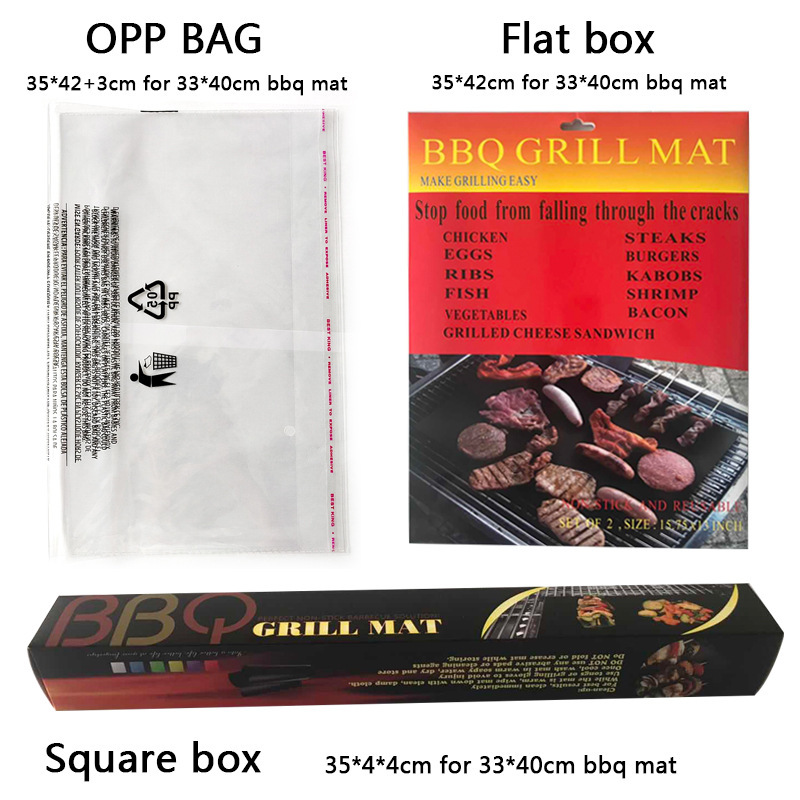 Alfombrilla BBQ antiadherente – tapete de teflón PTFE para parrilla, barbacoa y horno, fácil de limpiar