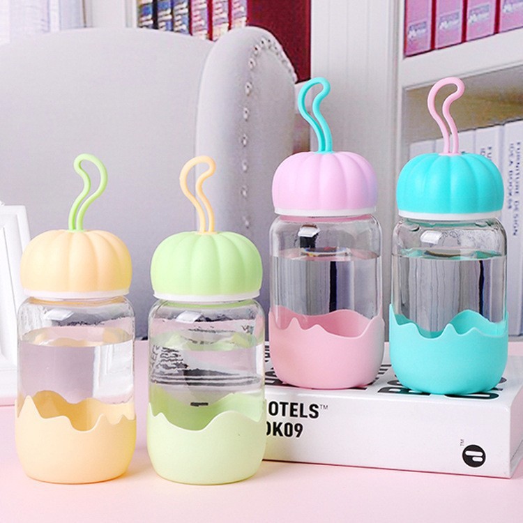 glass cute handheld tea