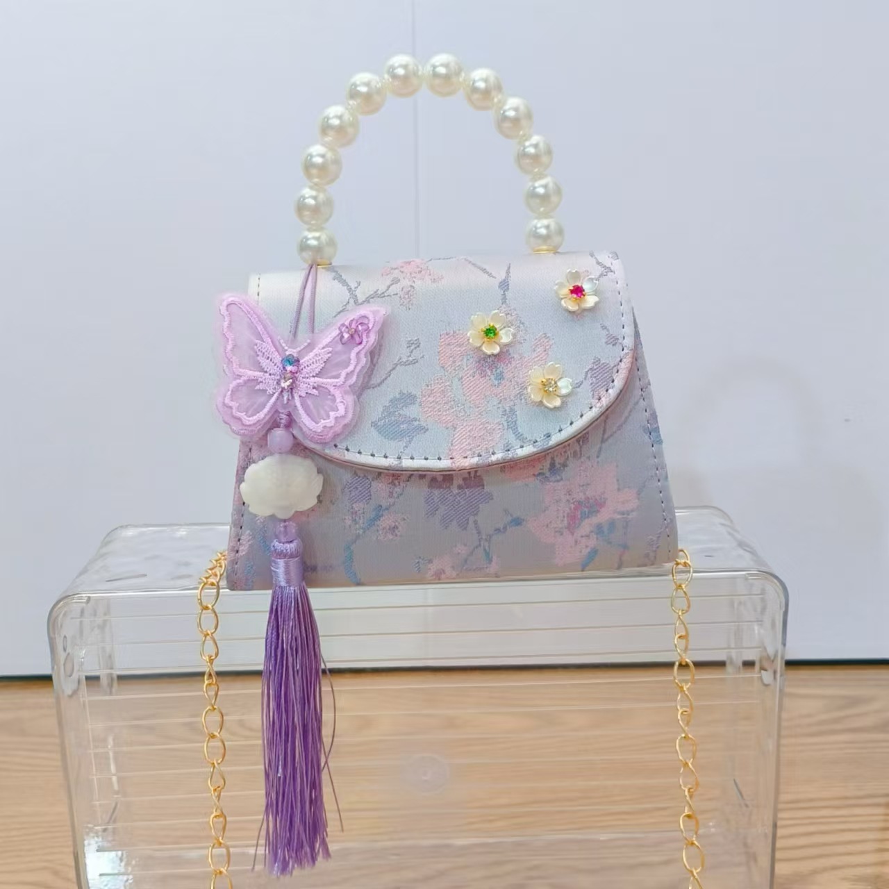 Nuevo estilo antiguo bolso para niños bolso de mensajero lindo para niña bolso de hombro de viaje de niña de estilo chino bolso de hombro de todo fósforo