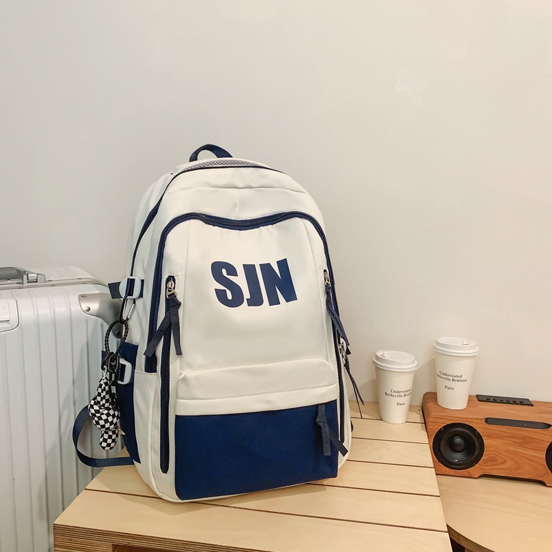 블루 백팩 + 펜던트